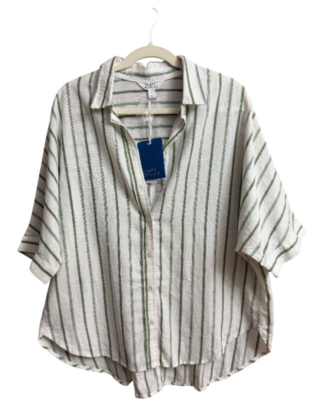 Linen and Cotton Button Down